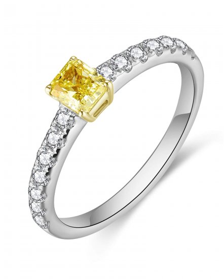 MULTI TONE ENGAGEMENT DIAMOND RING (TR4989)